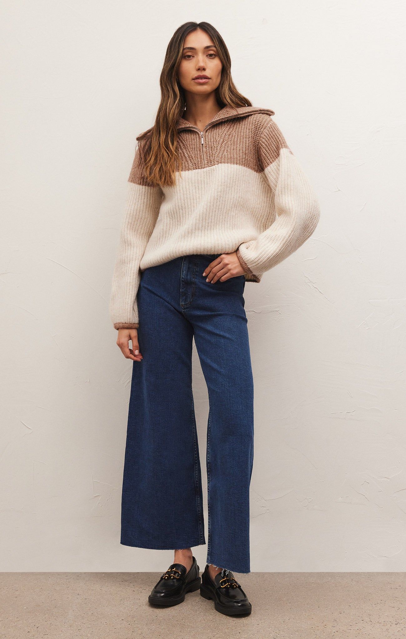 Canyon Half Zip Blocked Sweater sold by Z Supply product image thumbnail 4