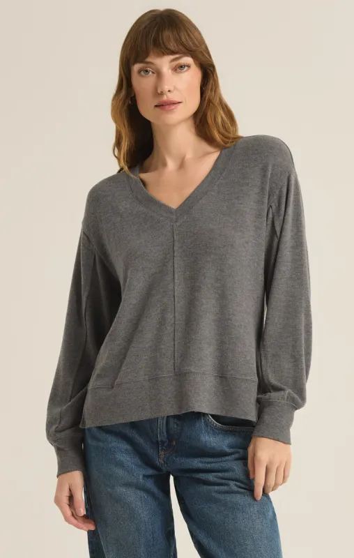 Wilder Cloud V-Neck Long Sleeve Top sold by Z Supply