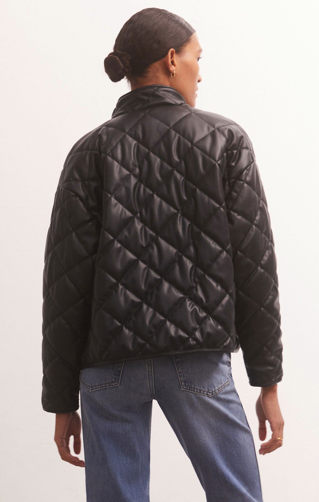 Heritage Quilted Faux Leather Jacket sold by Z Supply product image thumbnail 2
