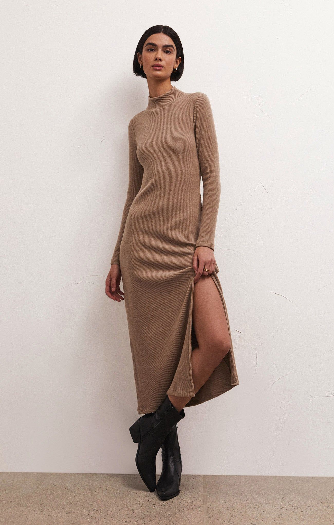 Ophelia Mock Neck Midi Dress sold by Z Supply product image thumbnail 4