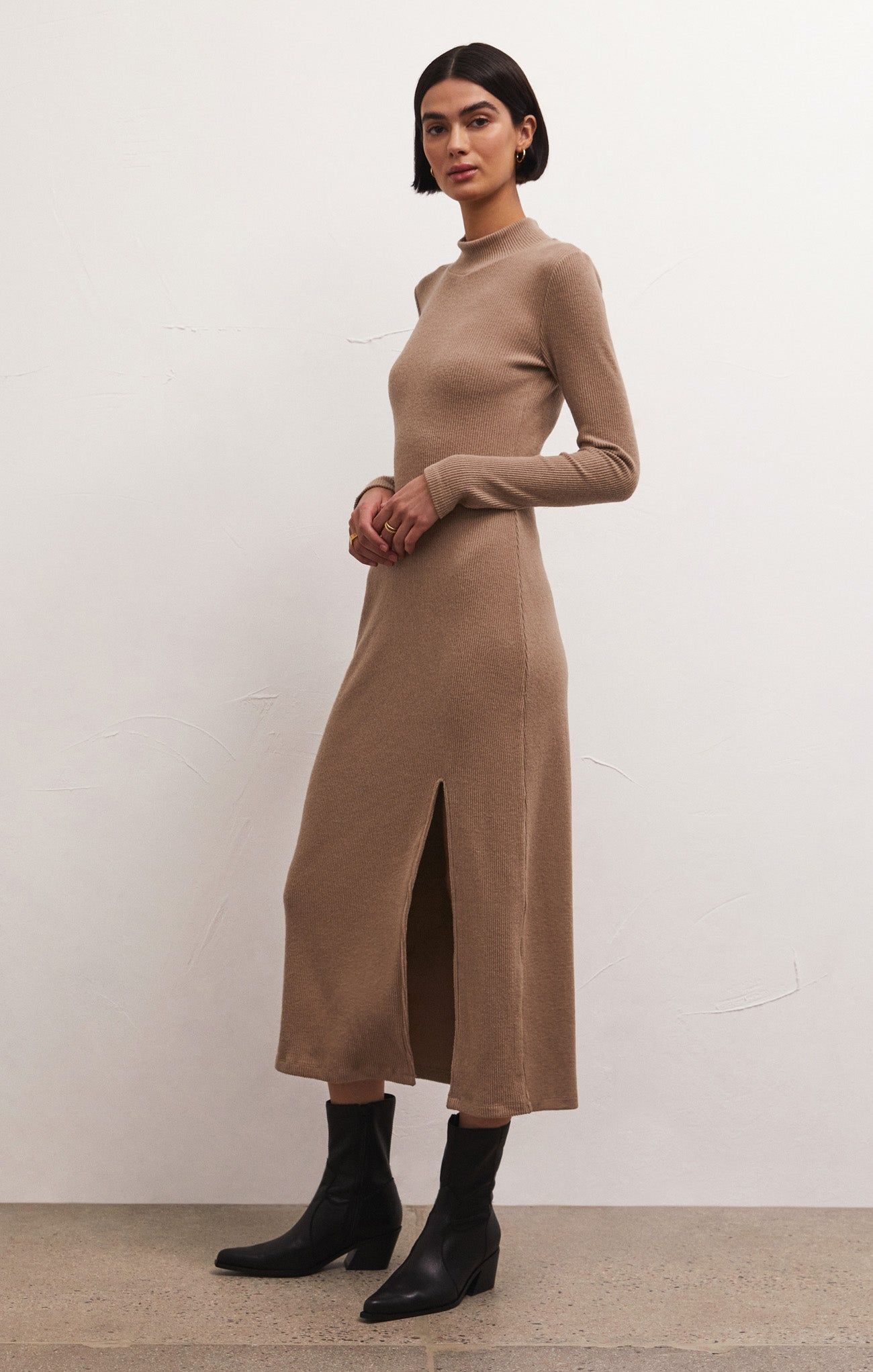 Ophelia Mock Neck Midi Dress sold by Z Supply product image thumbnail 3