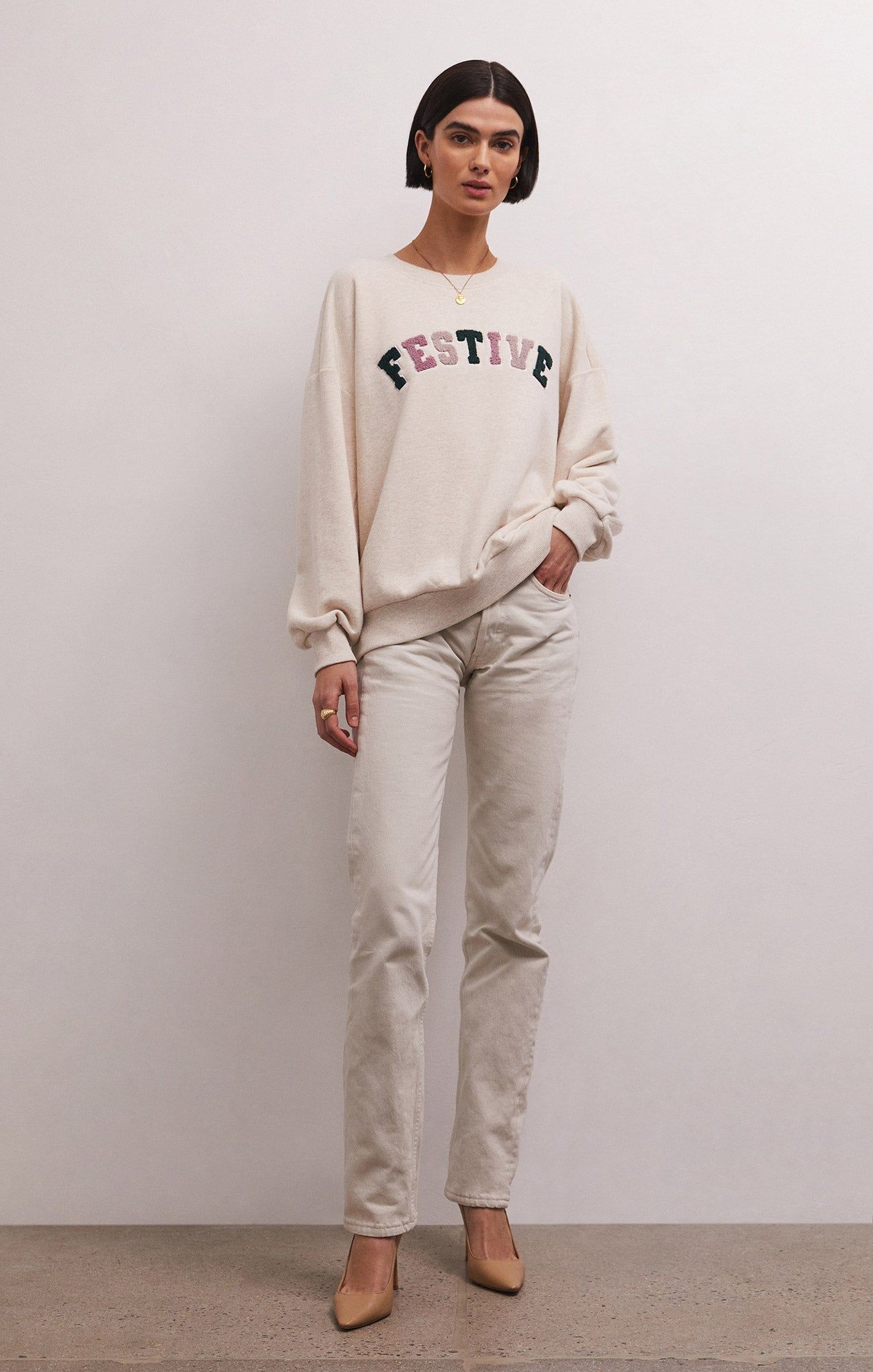 Festive Sweatshirt sold by Z Supply product image thumbnail 4