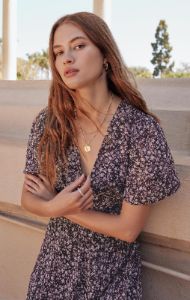 Everly Floral Midi Dress sold by Z Supply