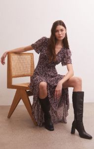 Everly Floral Midi Dress sold by Z Supply