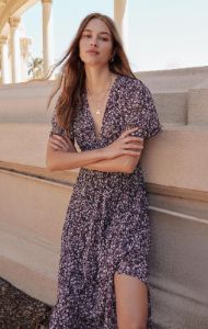 Everly Floral Midi Dress sold by Z Supply