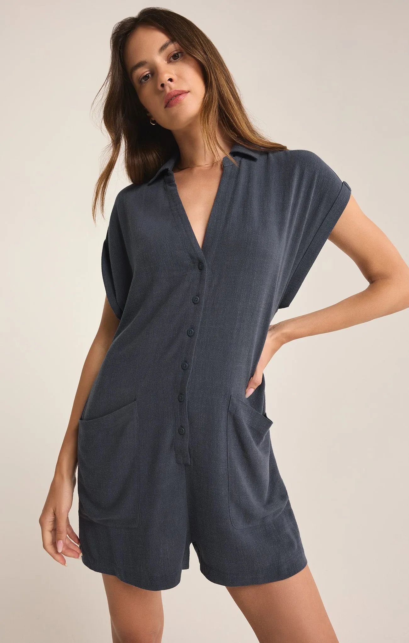 Sahara Linen Romper sold by Z Supply product image thumbnail 5