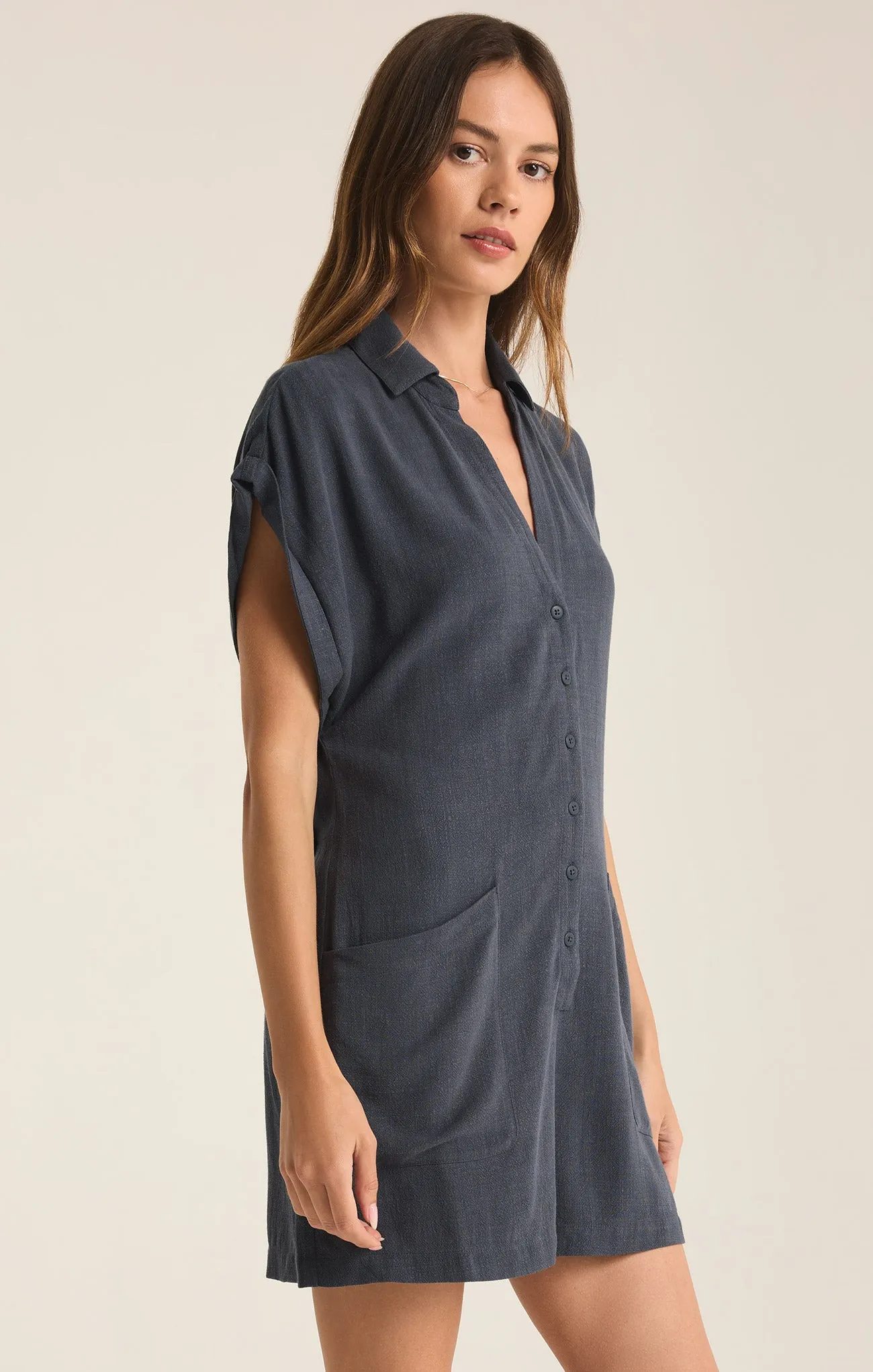 Sahara Linen Romper sold by Z Supply product image thumbnail 3