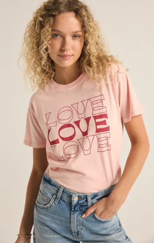Love Love Love Boyfriend Tee sold by Z Supply