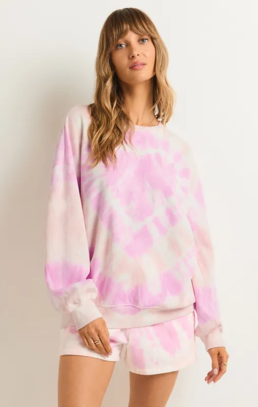 Lovers Only Tie Dye Crew Sweatshirt sold by Z Supply