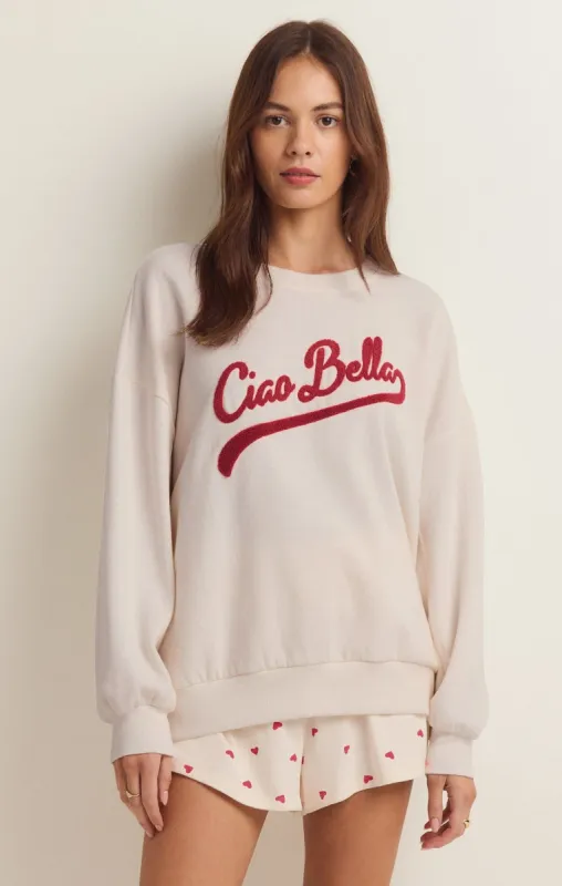 Ciao Bella Crew Sweatshirt made by Z Supply