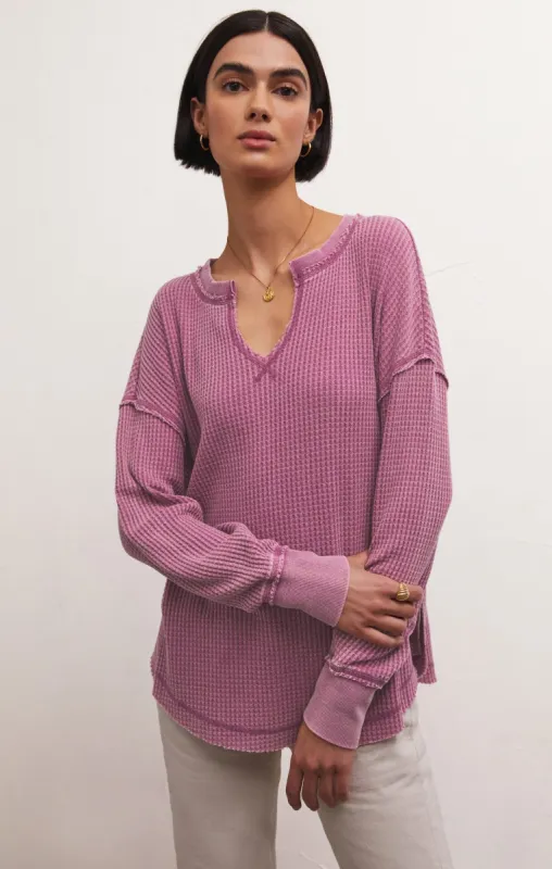 Driftwood Thermal Long Sleeve Top sold by Z Supply