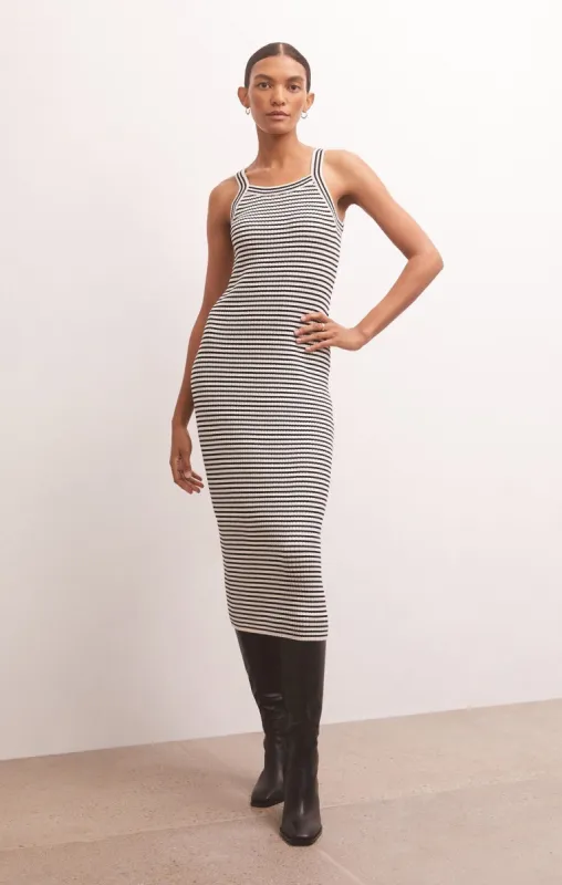 Brooks Stripe Midi Dress made by Z Supply