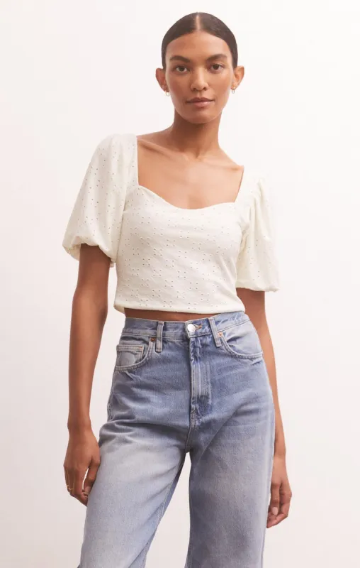 Mae Knit Eyelet Top sold by Z Supply