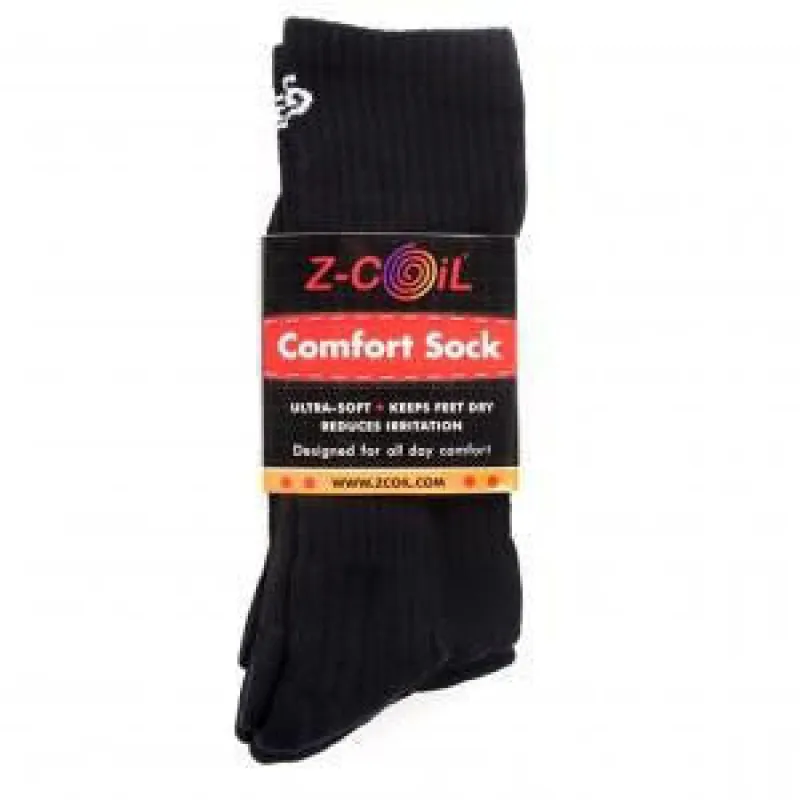 Z-CoiL® Comfort Socks Black - Mid Calf - 3 Pack sold by Z-Coil