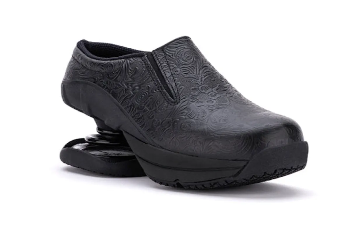 Taos Clog - Stamped Floral sold by Z-Coil