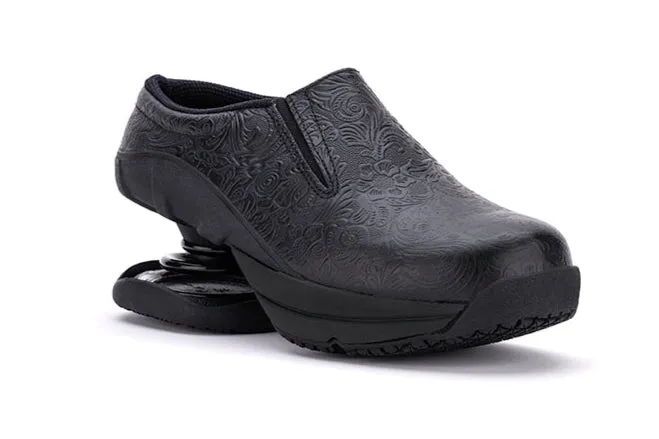 Taos Clog - Stamped Floral sold by Z-Coil