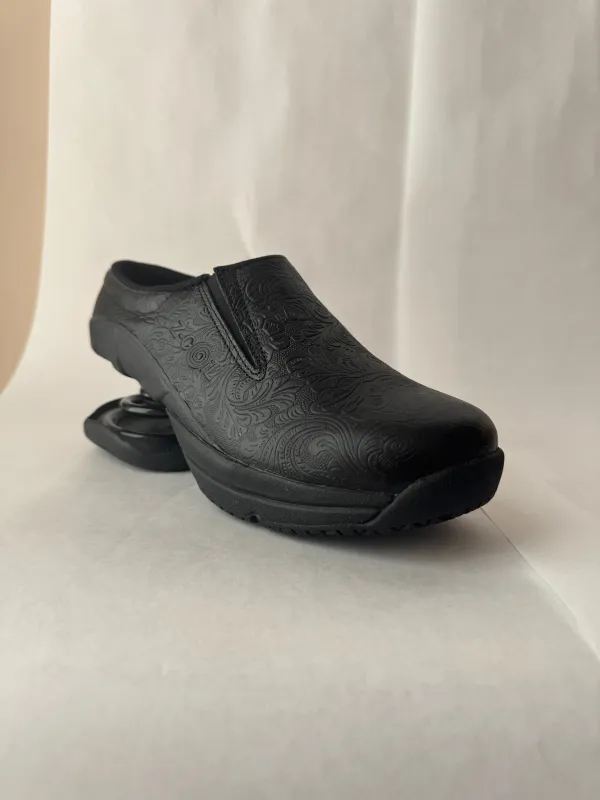 Taos Clog - Stamped Floral Gently Used sold by Z-Coil