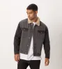 Sherpa Denim Jacket Milled Black - Sale sold by Zanerobe