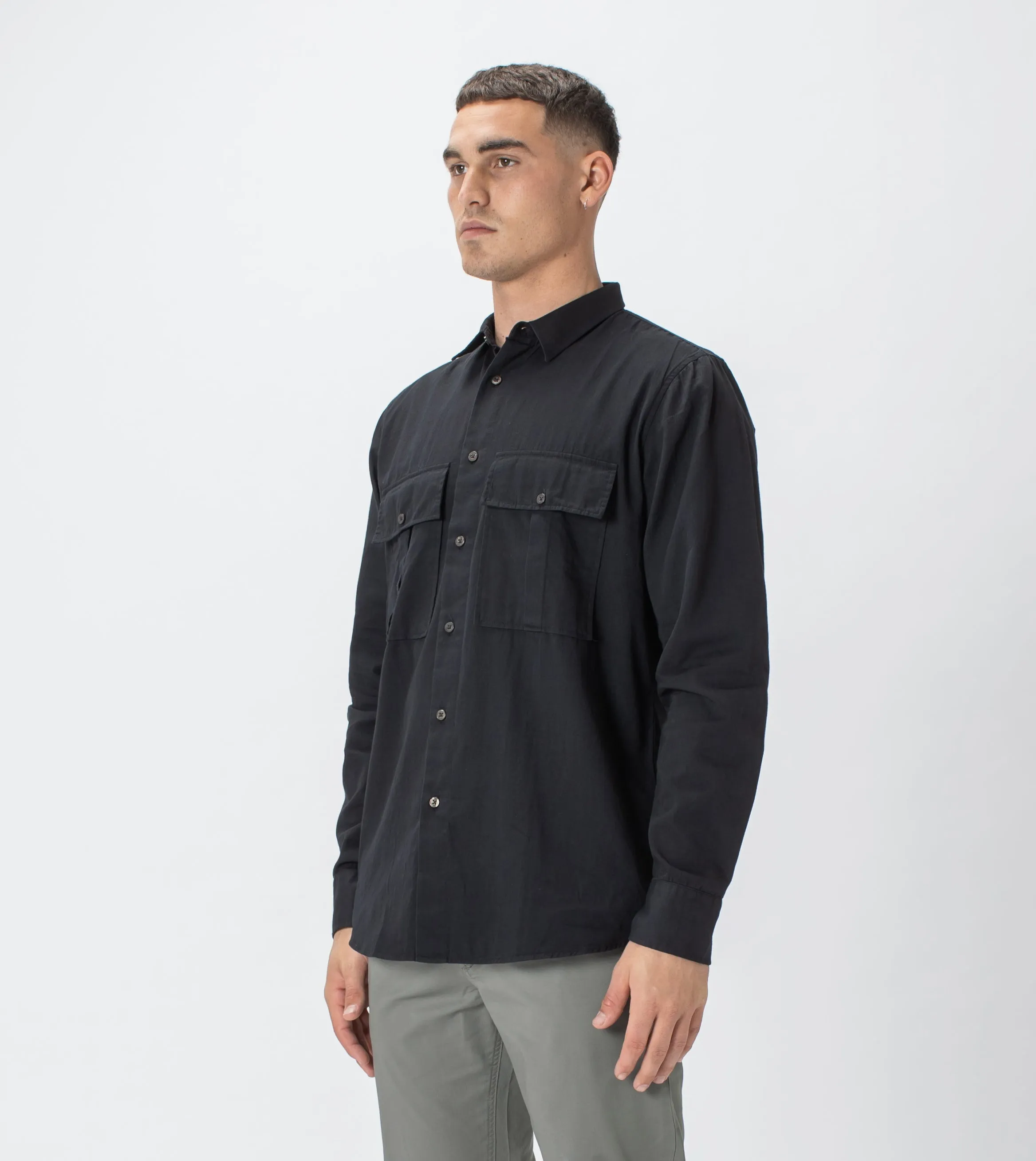Work LS Shirt Black sold by Zanerobe product image thumbnail 2