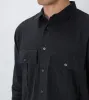 Work LS Shirt Black sold by Zanerobe