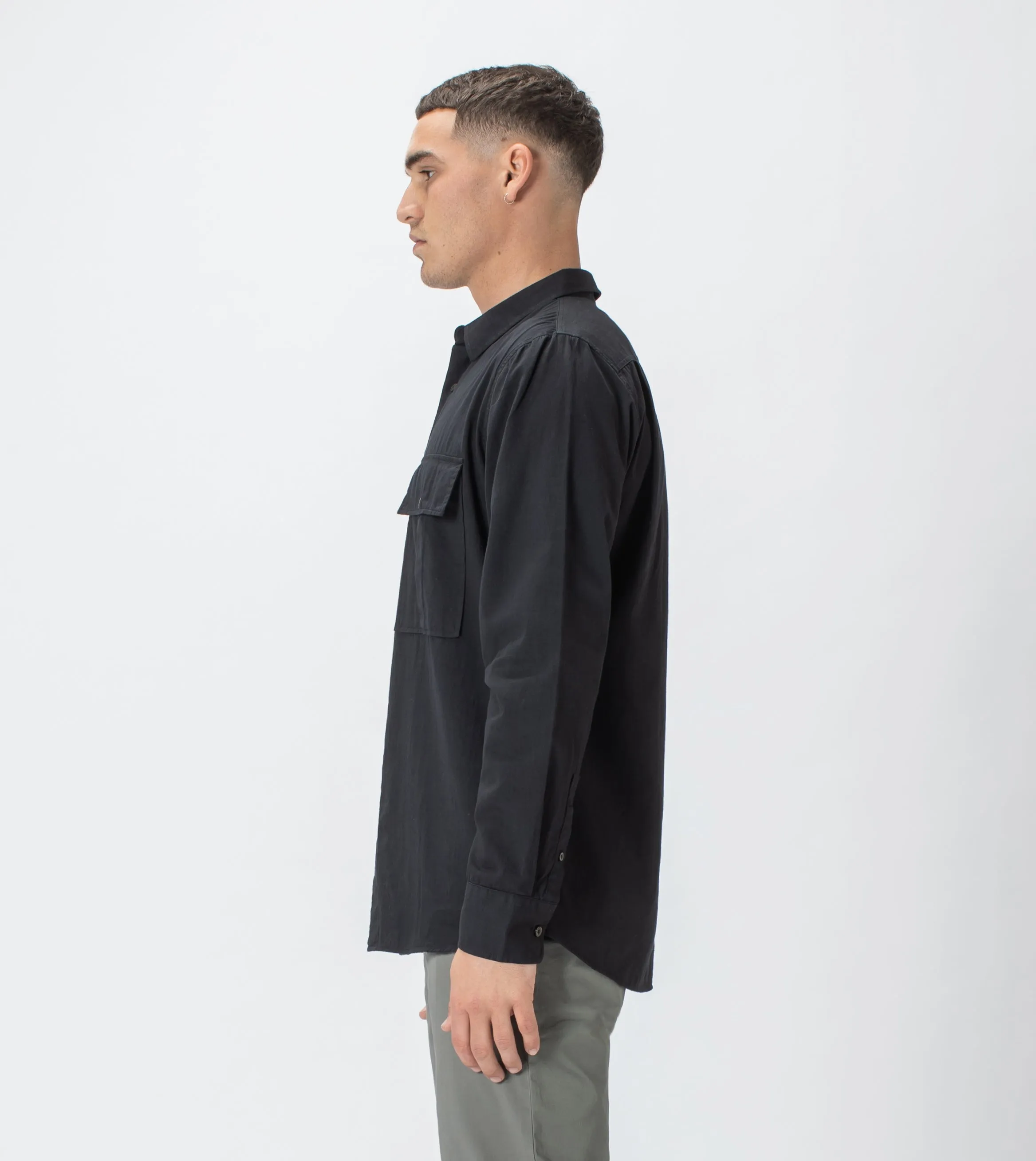 Work LS Shirt Black sold by Zanerobe product image thumbnail 4