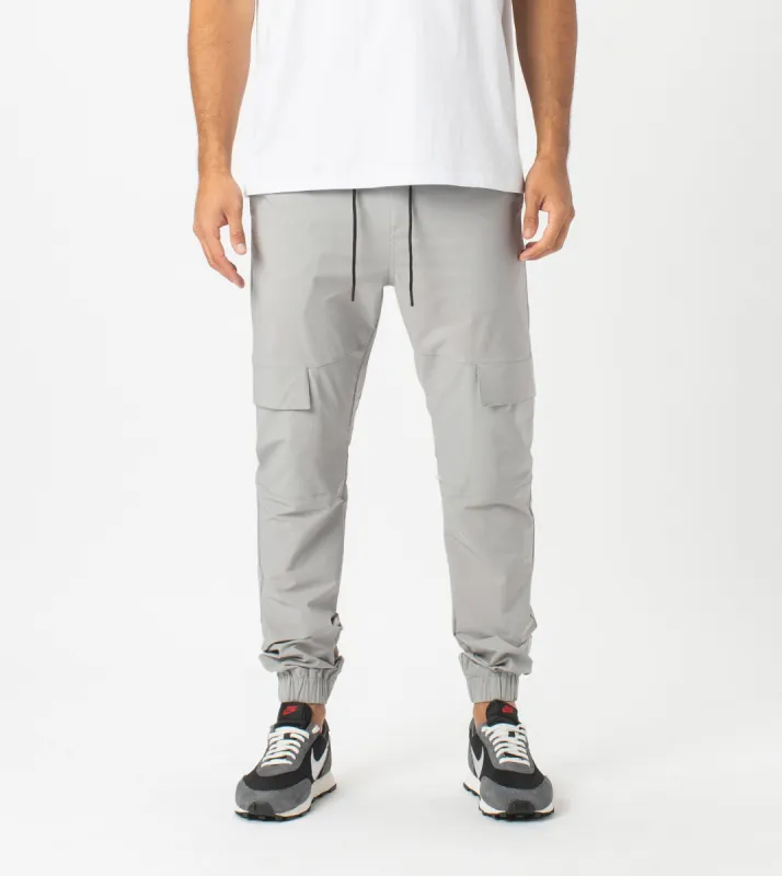 Sureshot Tech Cargo Jogger Ice Grey sold by Zanerobe