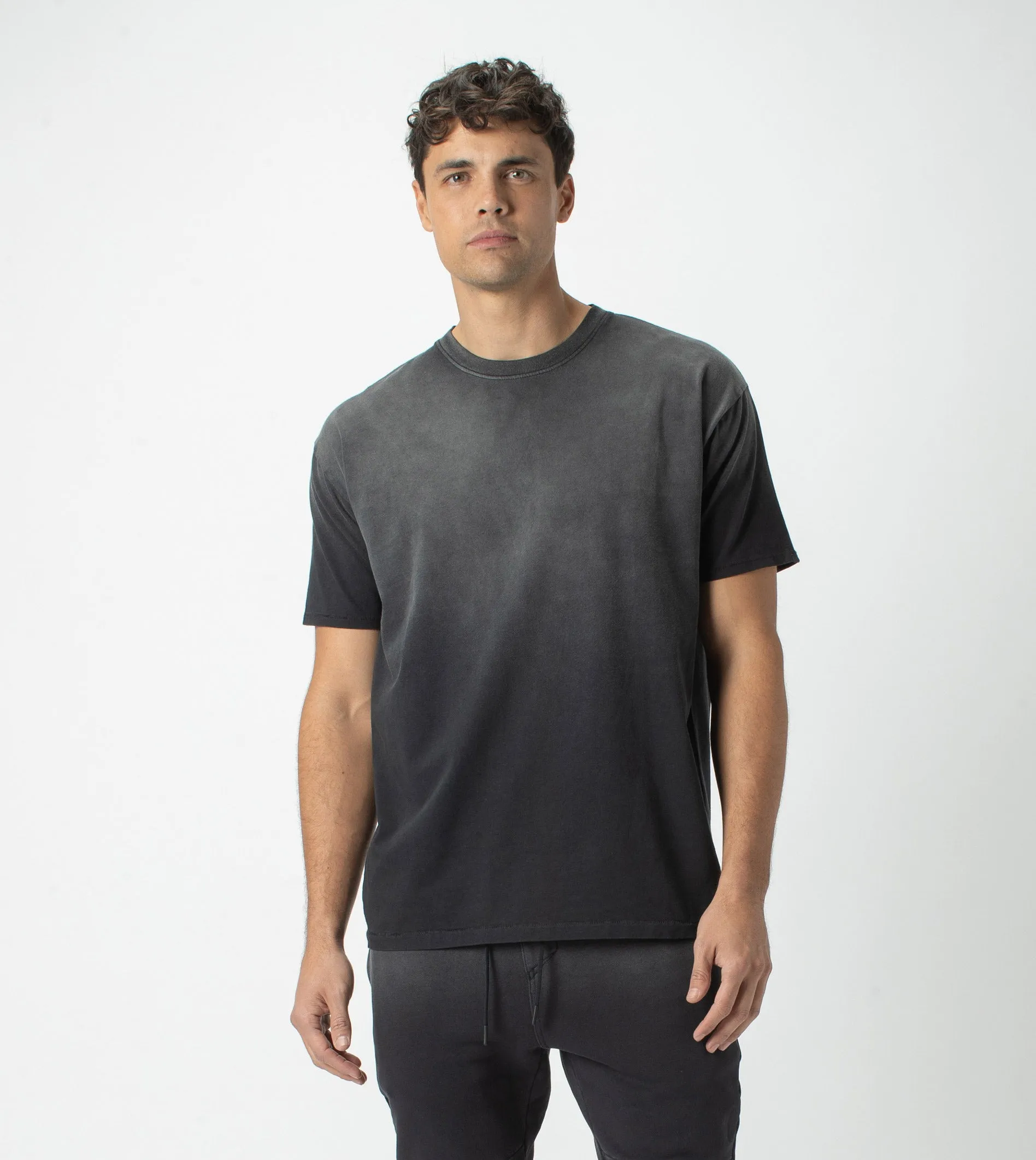 Field Work Box Tee GD Black sold by Zanerobe