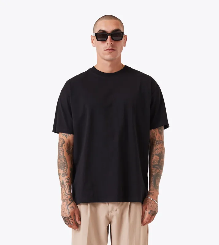 Box Tee Black sold by Zanerobe