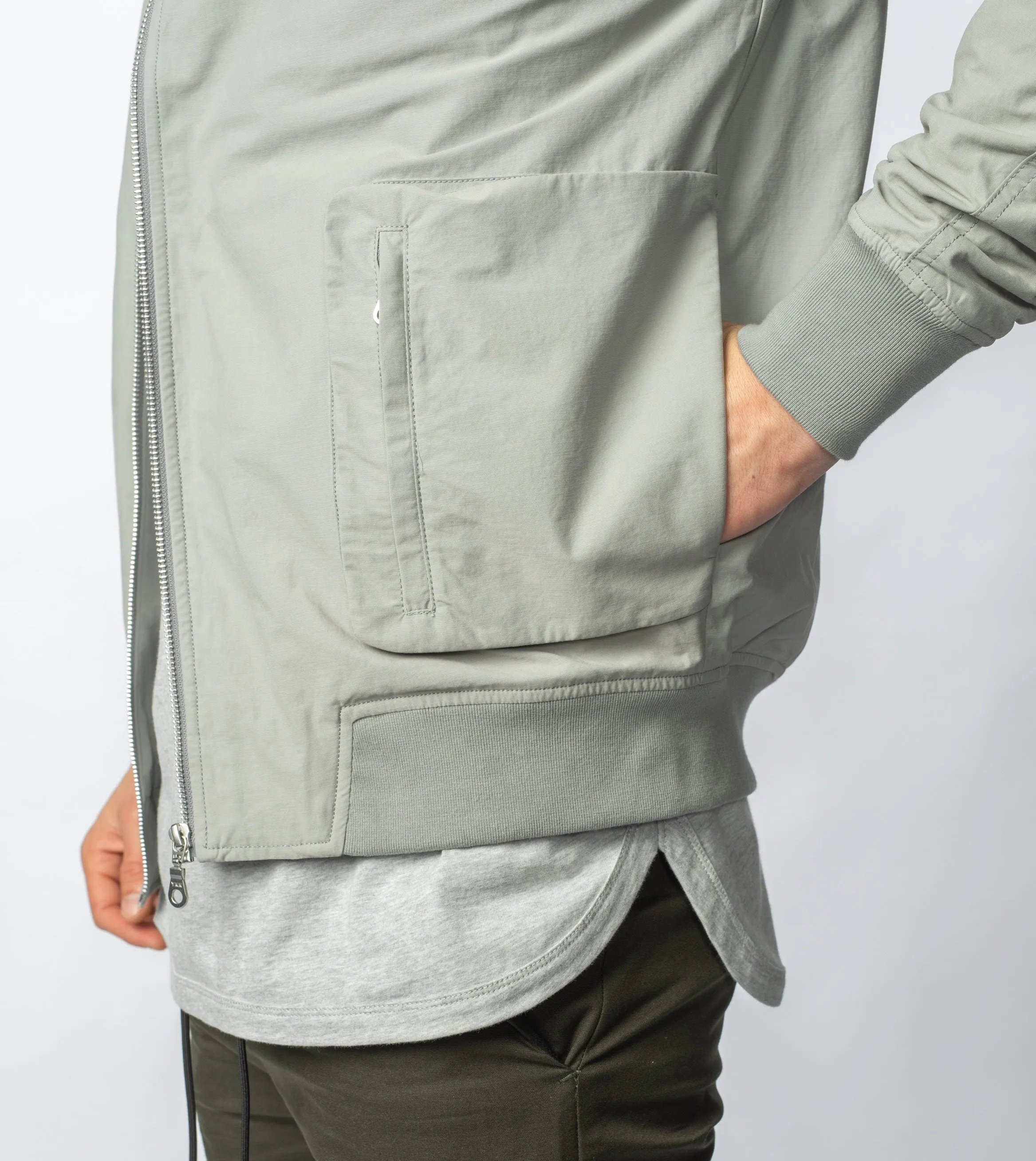 Utility Bomber Jacket Cement sold by Zanerobe product image thumbnail 3