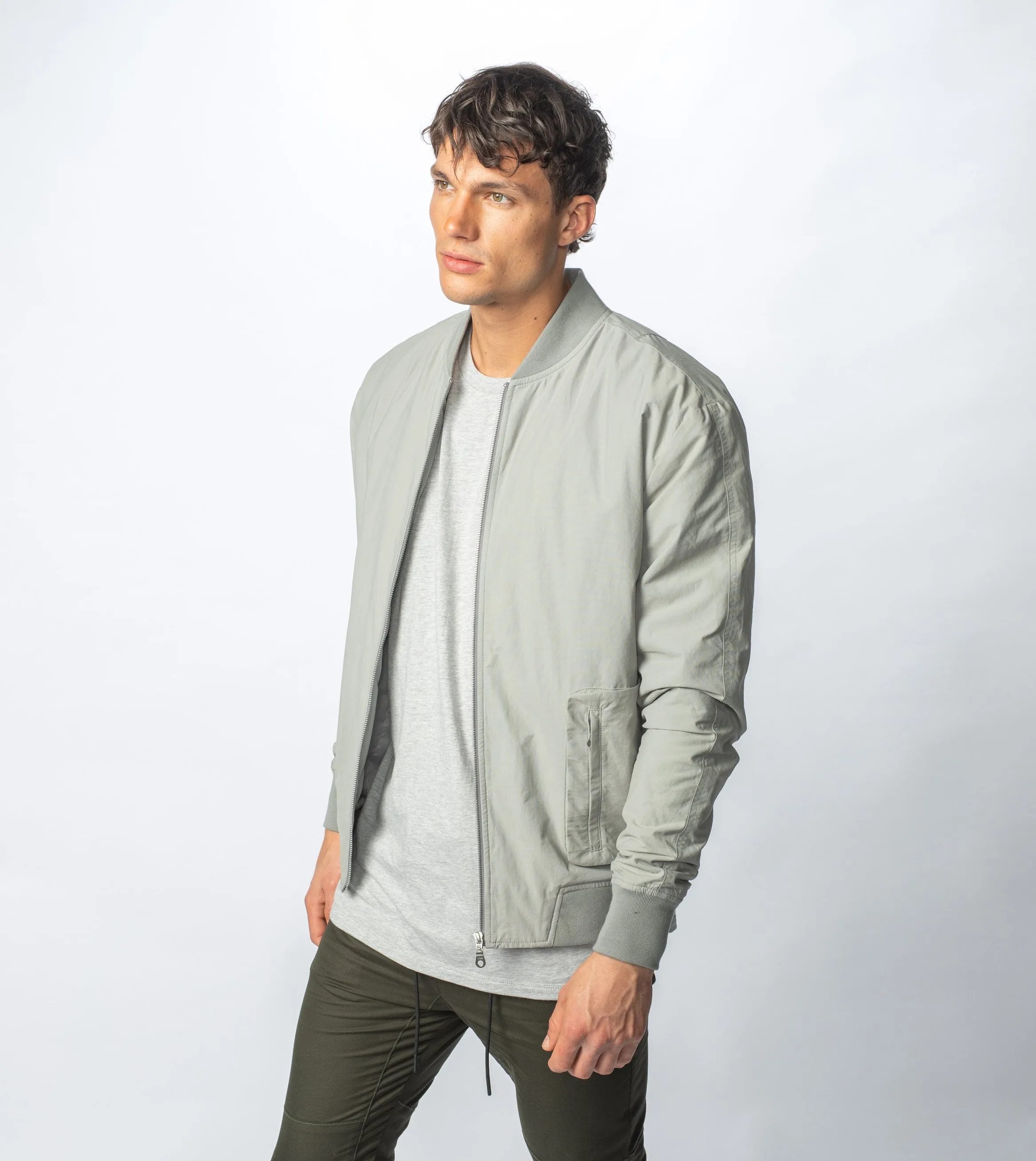 Utility Bomber Jacket Cement sold by Zanerobe product image thumbnail 4