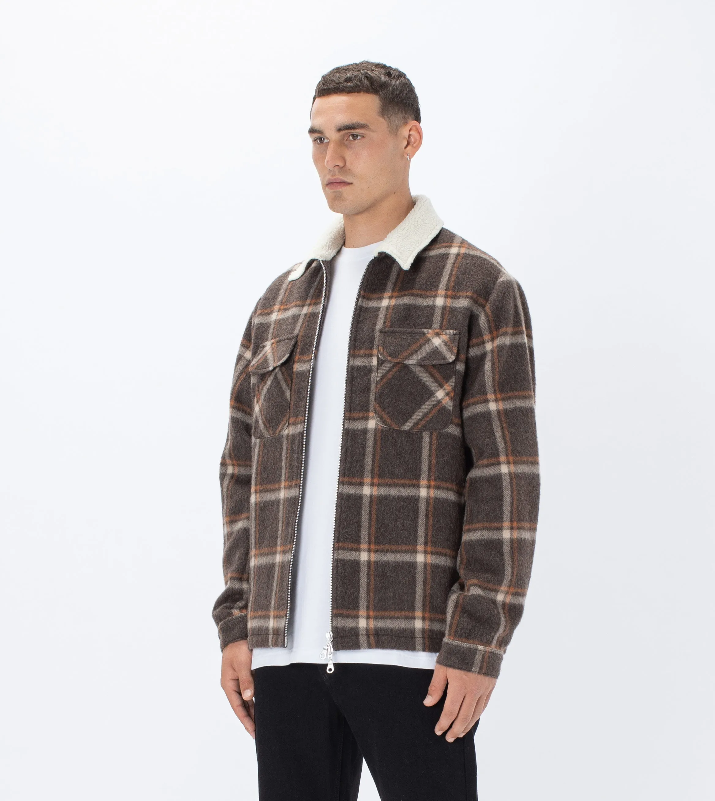 Plaid Work Jacket Timber/Rust sold by Zanerobe product image thumbnail 2