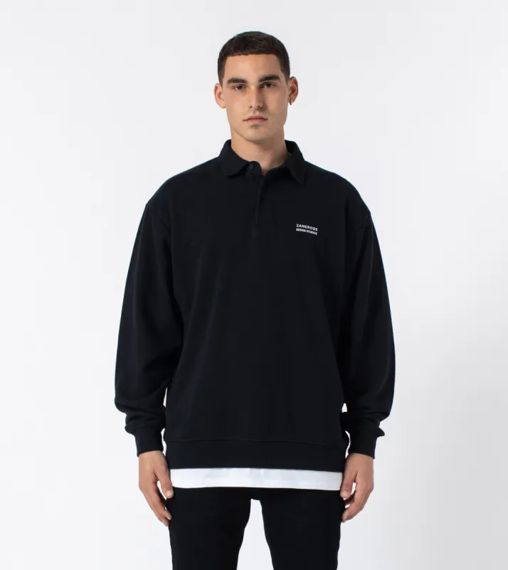 Orgo Rugby Sweat Black sold by Zanerobe