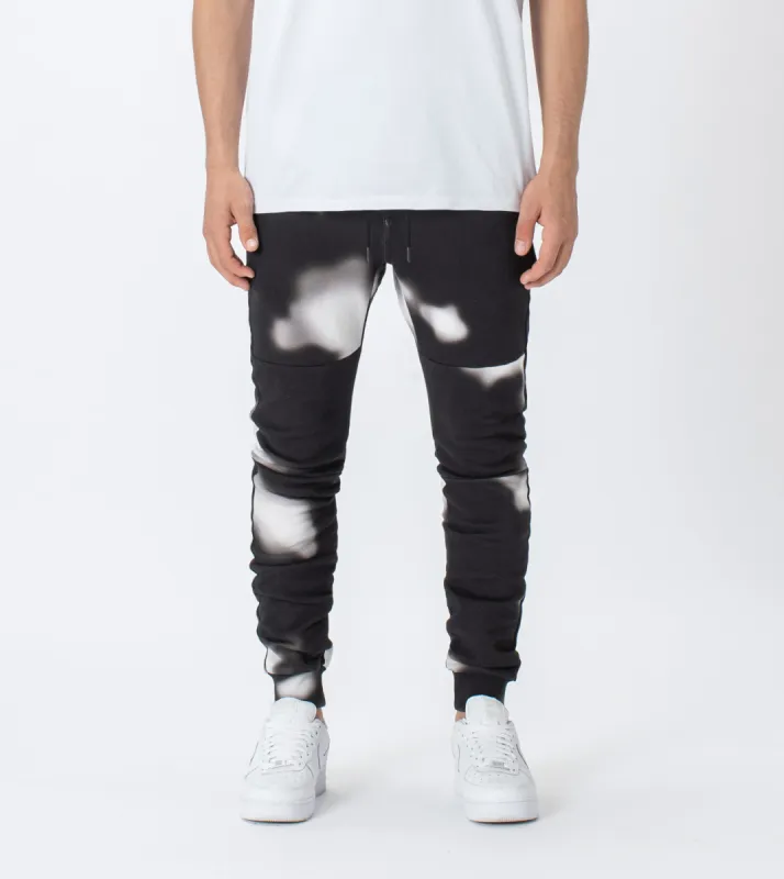 Patch Sureshot Fleece Jogger Black/Milk sold by Zanerobe