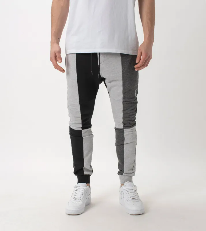Sureshot Fleece Jogger Black/Greys sold by Zanerobe