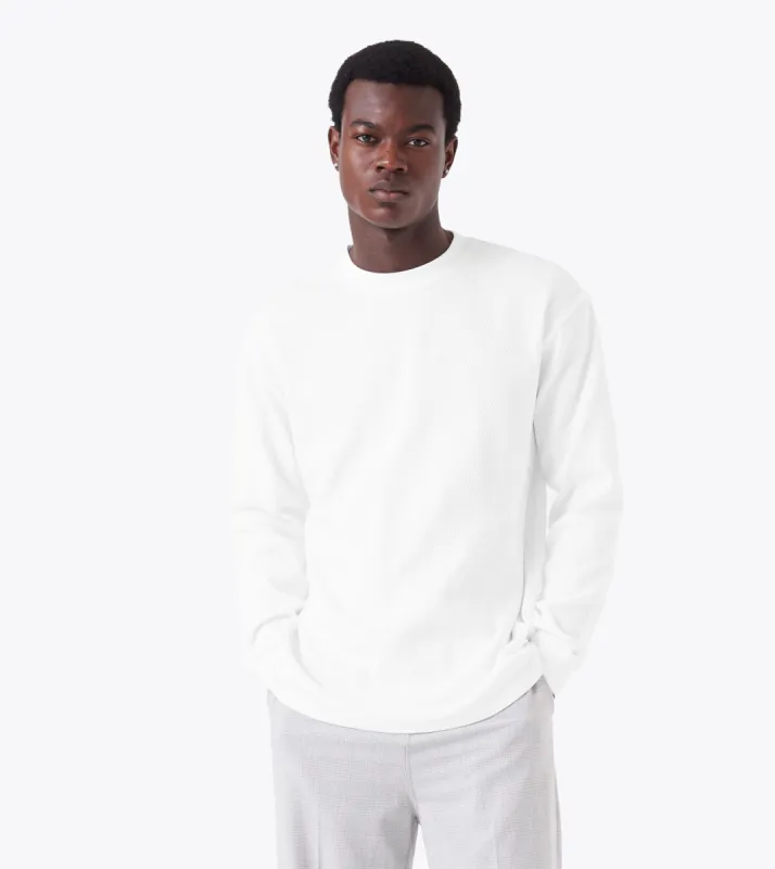 Thermal Box LS Tee Vintage White sold by Zanerobe