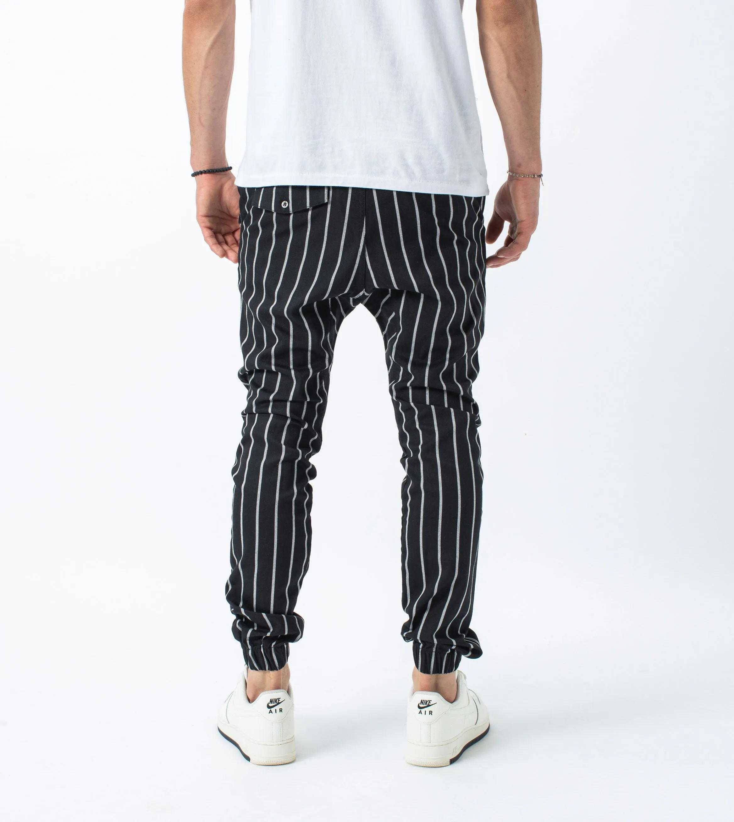 Stripe Sureshot Jogger Black/Milk - Sale sold by Zanerobe product image thumbnail 4