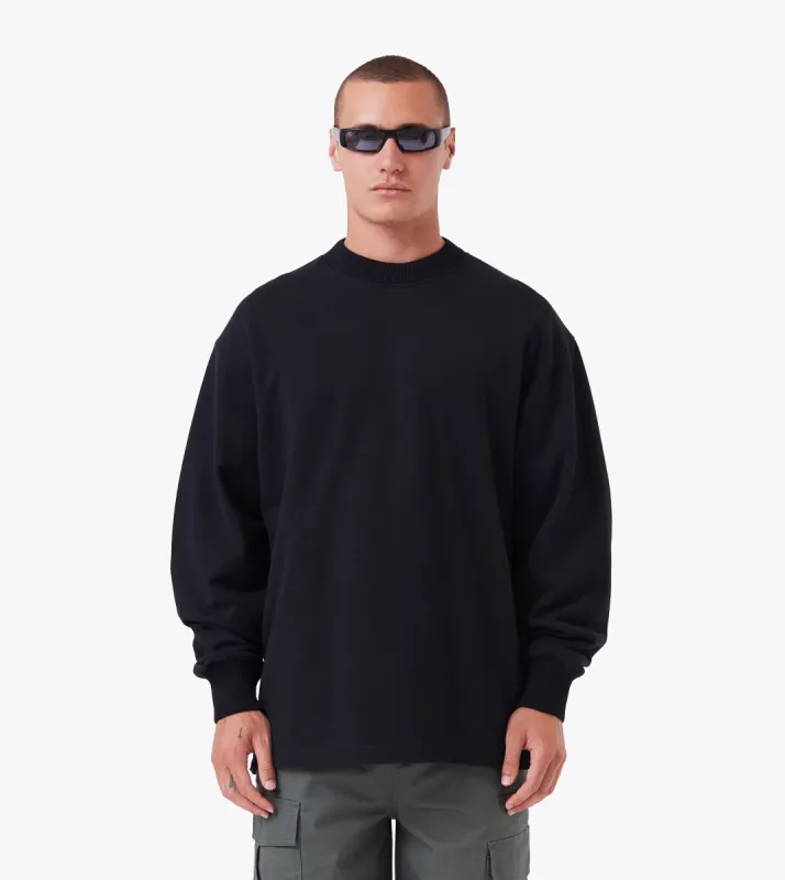 Lounge Crewneck Black sold by Zanerobe