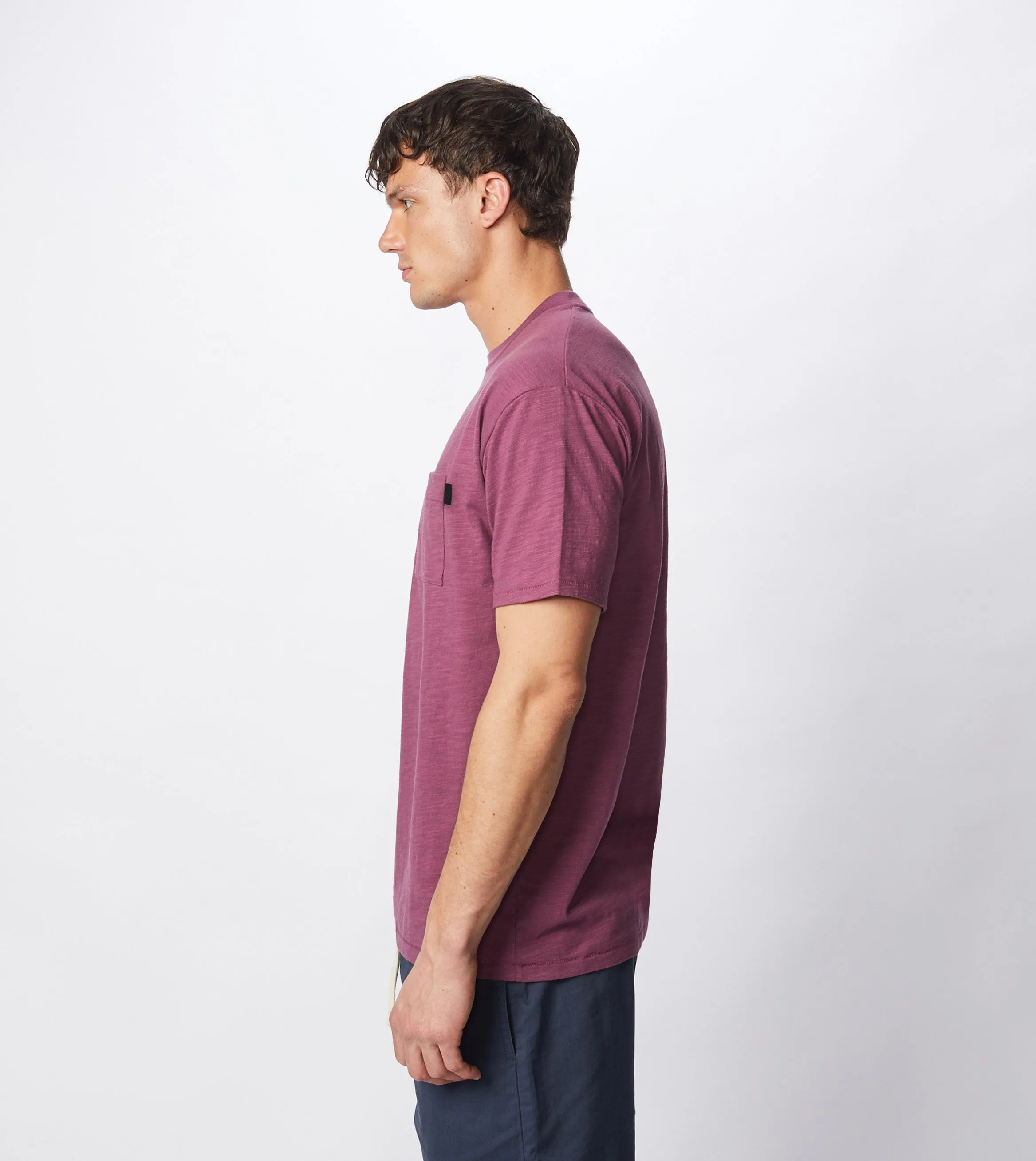 Slub Box Pocket Tee Acai - Sale sold by Zanerobe product image thumbnail 4