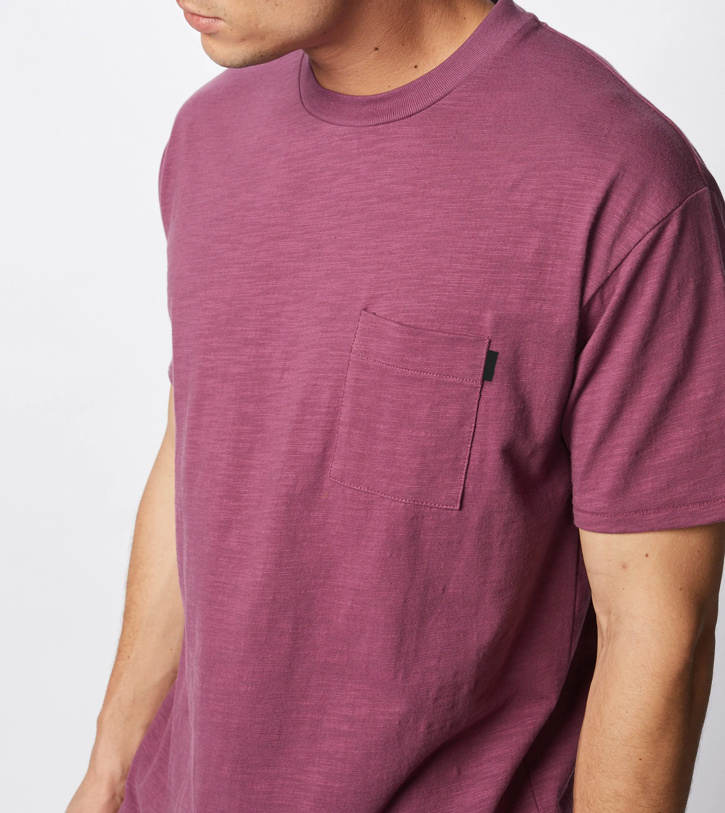 Slub Box Pocket Tee Acai - Sale sold by Zanerobe product image thumbnail 3