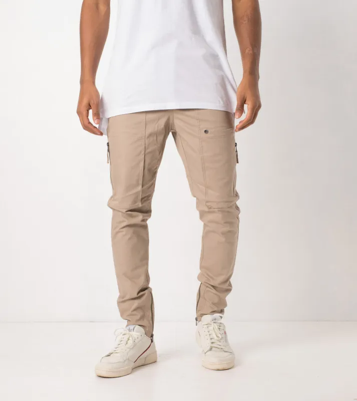 Blockshot Chino Sand sold by Zanerobe
