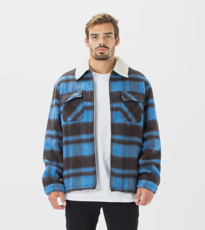 Work Jacket Cyan/Black sold by Zanerobe