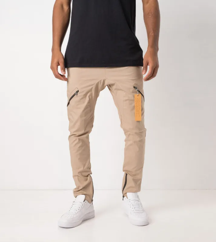 Salerno Tech Pant Tan sold by Zanerobe