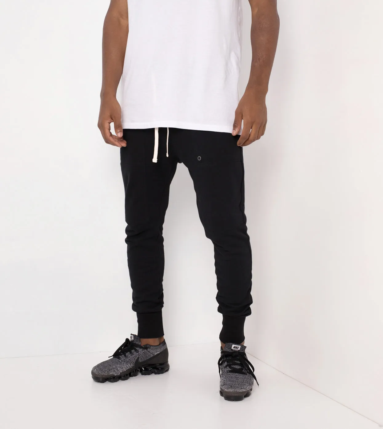 Blockshot Fleece Pant Black sold by Zanerobe product image thumbnail 2