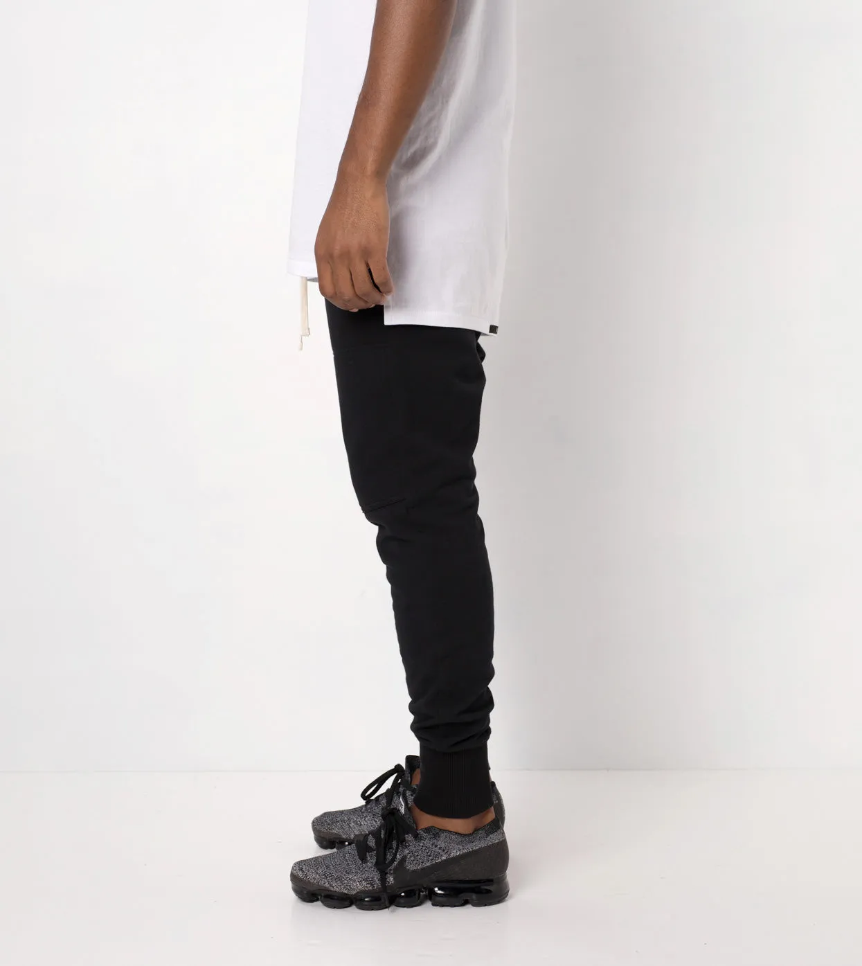 Blockshot Fleece Pant Black sold by Zanerobe product image thumbnail 4