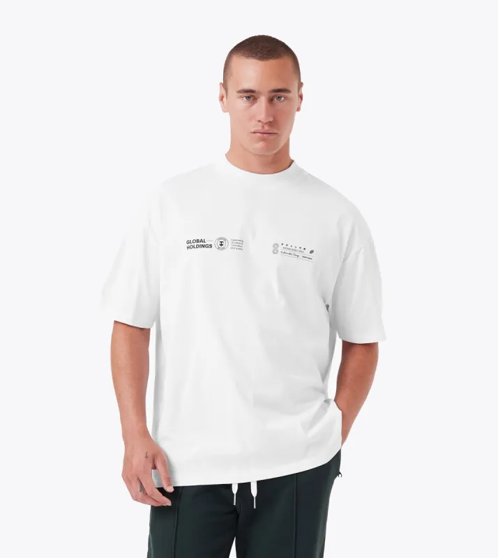 Volume Box ++ Tee White sold by Zanerobe