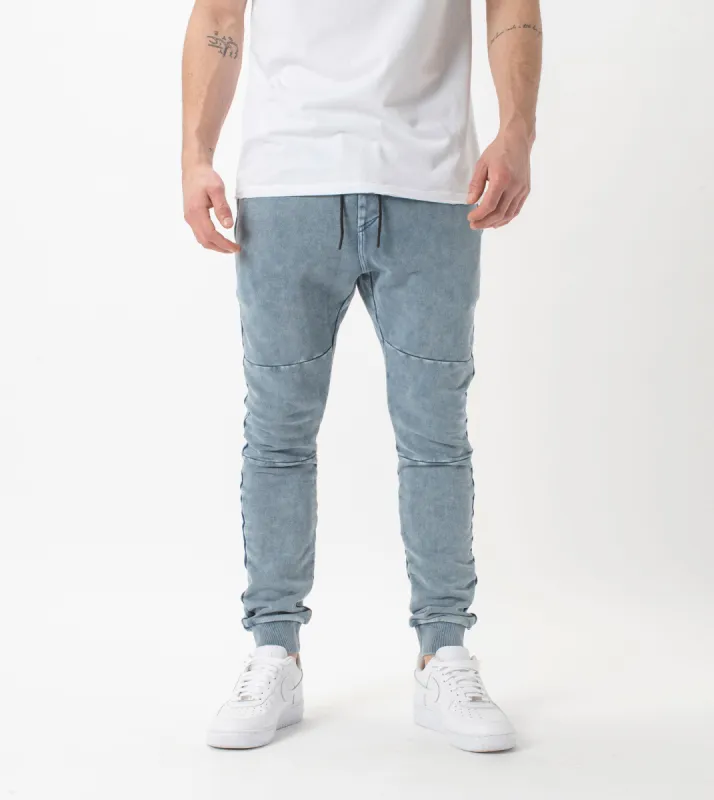 Sureshot Fleece Jogger Salt Blue sold by Zanerobe