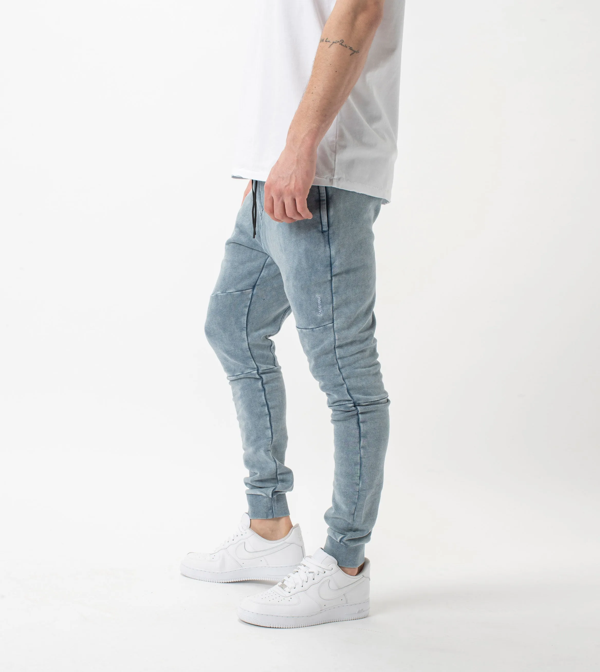 Sureshot Fleece Jogger Salt Blue sold by Zanerobe product image thumbnail 4