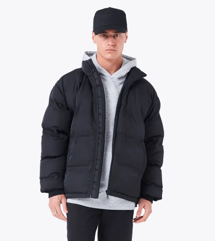 Powells Puffer Jacket Black sold by Zanerobe