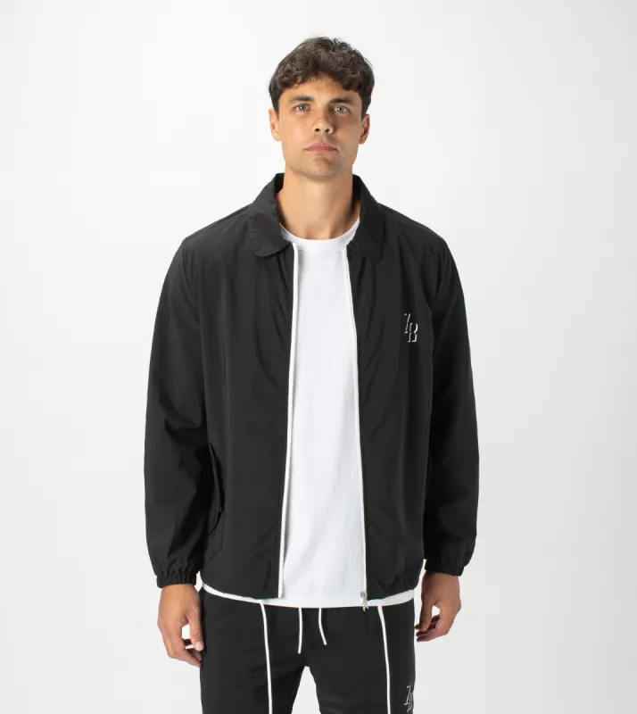 Avalon Coach Jacket Black sold by Zanerobe