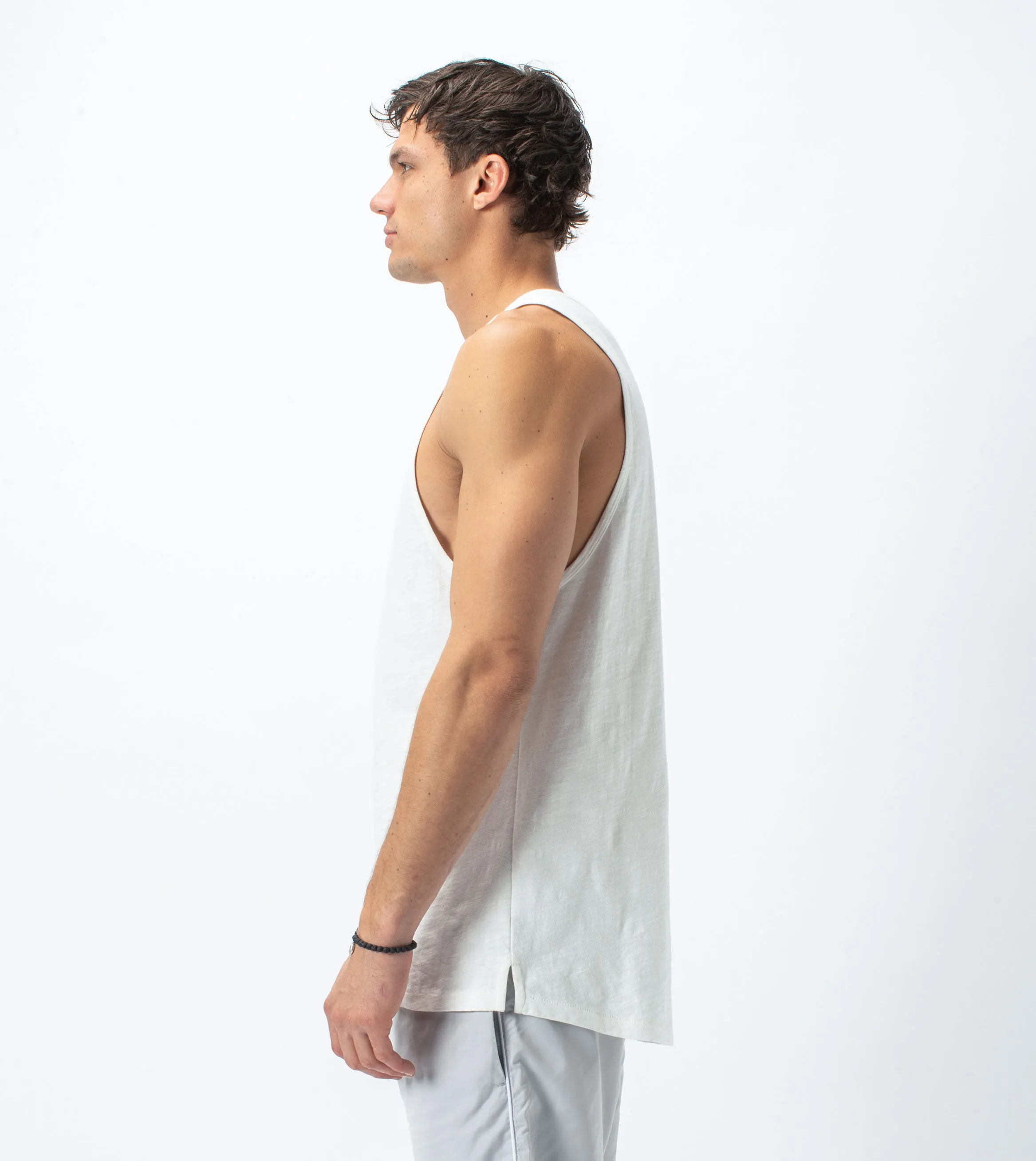 Slub Rugger Tank Milk sold by Zanerobe product image thumbnail 2